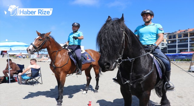 Zonguldak'ta Sahiller Atlı Jandarma Timine Emanet