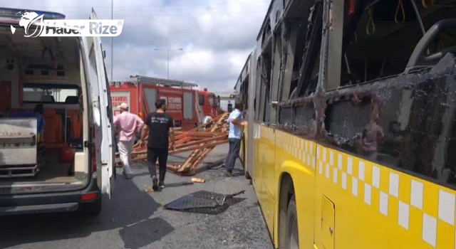 Arızalanan İETT otobüsü trafikte aksamaya neden oldu