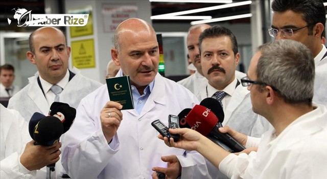 Bakan Soylu, yerli ve milli pasaportun üretimini başlattı