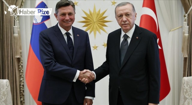 Cumhurbaşkanı Erdoğan, Slovenya Cumhurbaşkanı Pahor ile ortak basın toplantısı düzenliyor