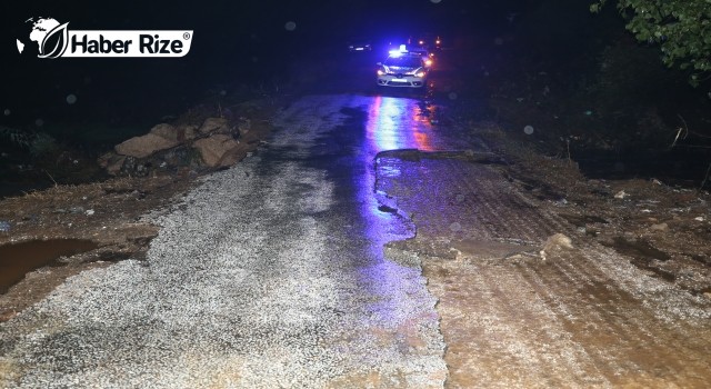 Sağanak nedeniyle göçme meydana geldi