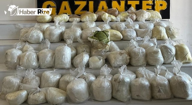 128 kilo 900 gram esrar ele geçirildi