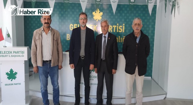 (CHP) Bayburt İl Başkanı Gelecek Partisi İl Başkanı Nazir Güler'i ziyaret etti