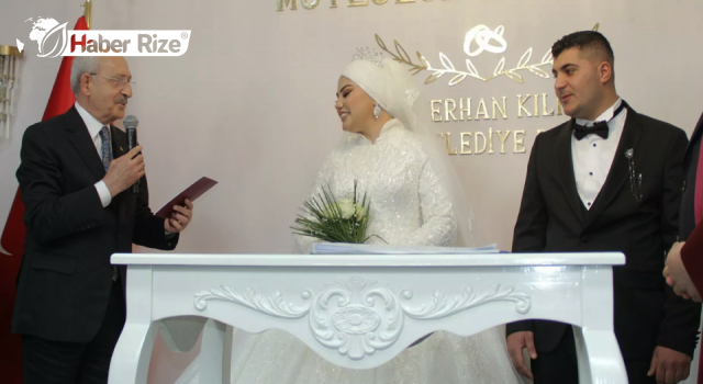 CHP Genel Başkanı Kılıçdaroğlu, nikah şahitliği yaptı