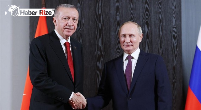 Cumhurbaşkanı Erdoğan, Rusya Devlet Başkanı Putin ile bir araya geldi