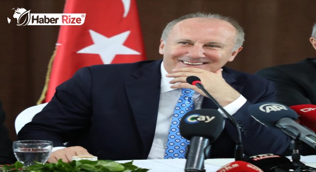 Muharrem İnce, Rize'de basın toplantısı düzenledi