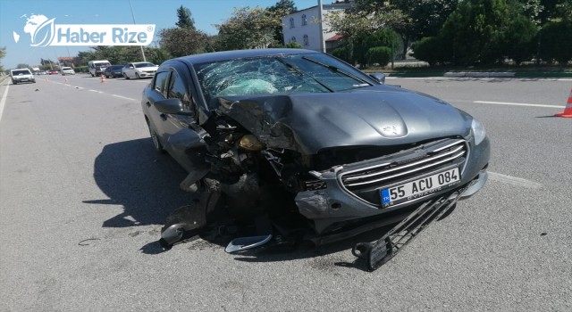 Samsun'da zincirleme trafik kazasında bir kişi yaralandı