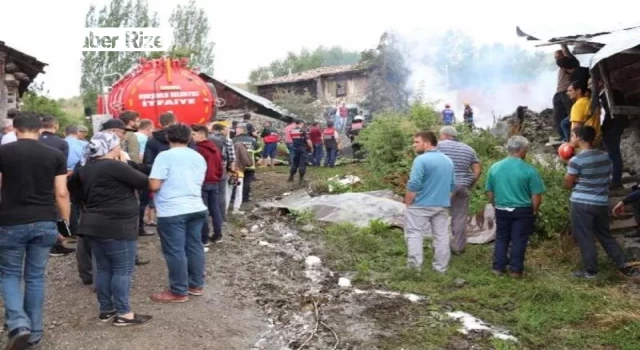 Trabzon'da yatalak hasta yangında hayatını kaybetti