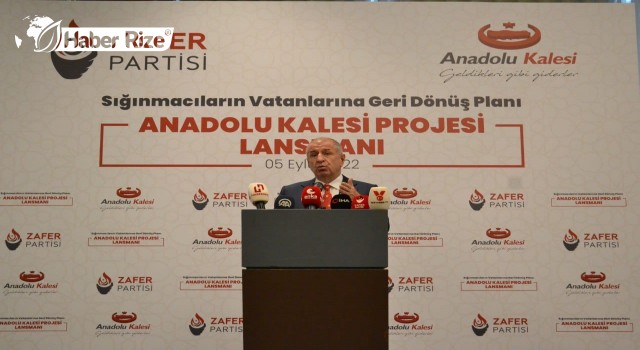 ZAFER PARTİSİ ÖRTÜLÜ İSTİLAYI ANADOLU KALESİ İLE SONA ERDİRECEKTİR