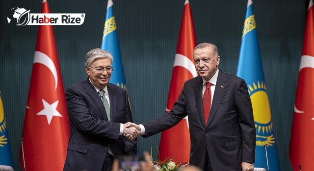 Cumhurbaşkanı Erdoğan Kazakistan'da