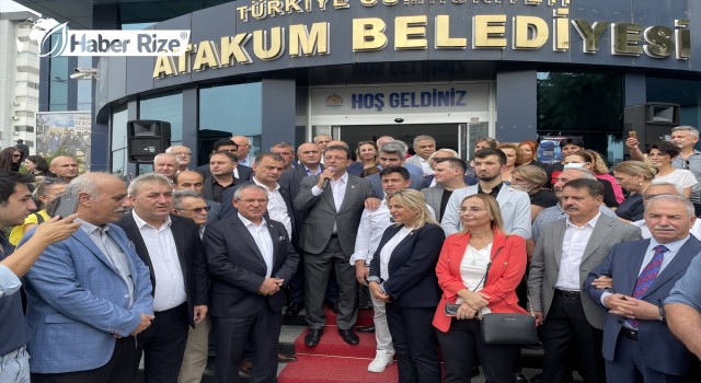 İstanbul Büyükşehir Belediye Başkanı İmamoğlu, Atakum Belediyesini ziyaret etti