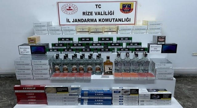 Rize’de kaçakçılık operasyonu