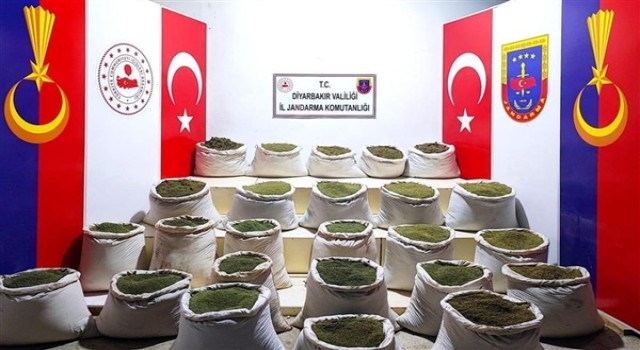 Diyarbakır’da 572 kilogram uyuşturucu ele geçirildi