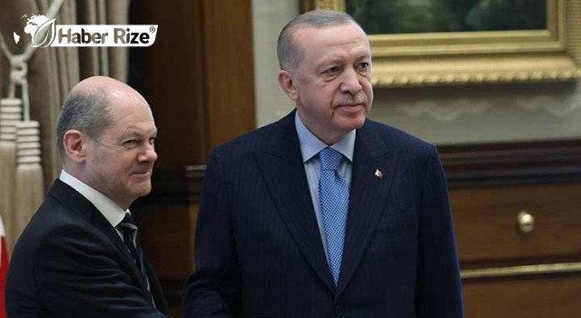 Erdoğan, Almanya Başbakanı Scholz görüştü