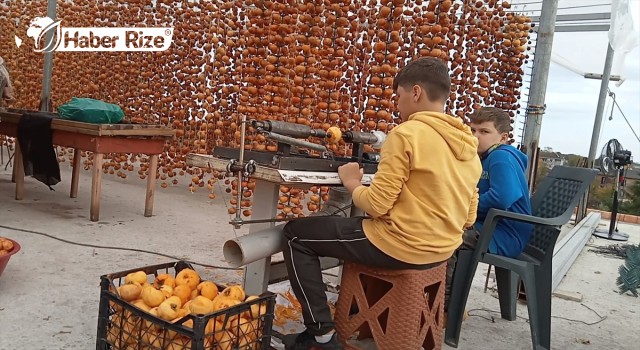 İki kardeş, ailesinin işini kolaylaştırmak için hurma soyma makinesi yaptı