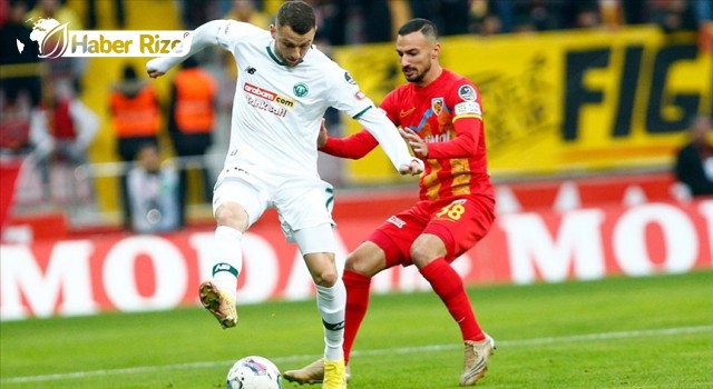 Kayserispor evinde kaybetti