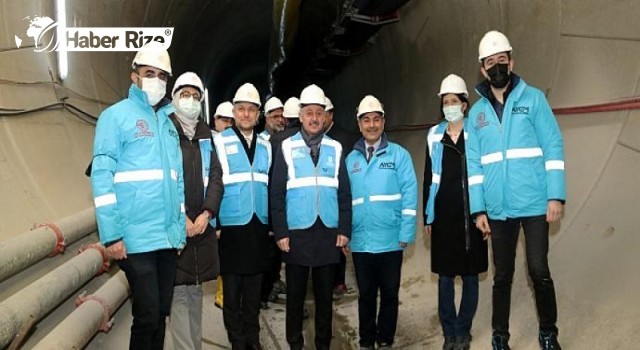 Başkan Büyükakın, yerin 25 metre altına indi, metro inşaatını inceledi