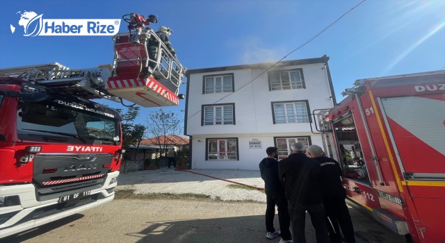 3 katlı apartmanda çıkan yangın söndürüldü