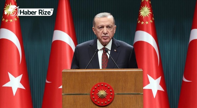 Cumhurbaşkanı Erdoğan kabine toplantısı sonrası açıklama yapıyor