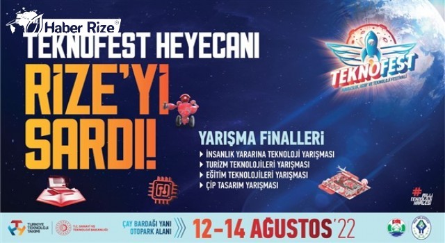 TEKNOFEST rüzgarı Rize’de