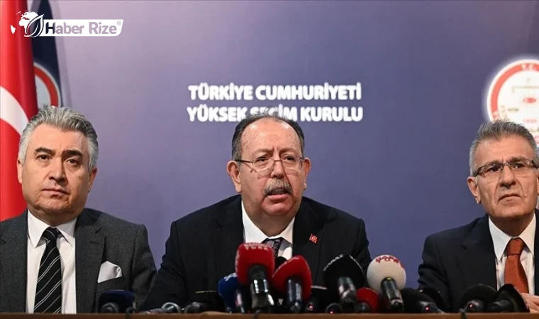 YSK Başkanı Yener: Seçime katılım oranı yüzde 78,11 olarak gerçekleşti
