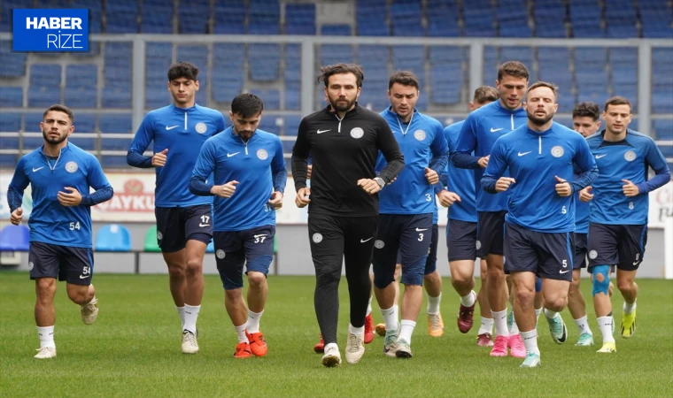 Çaykur Rizespor Kasımpaşa maçı hazırlıklarını sürdürdü