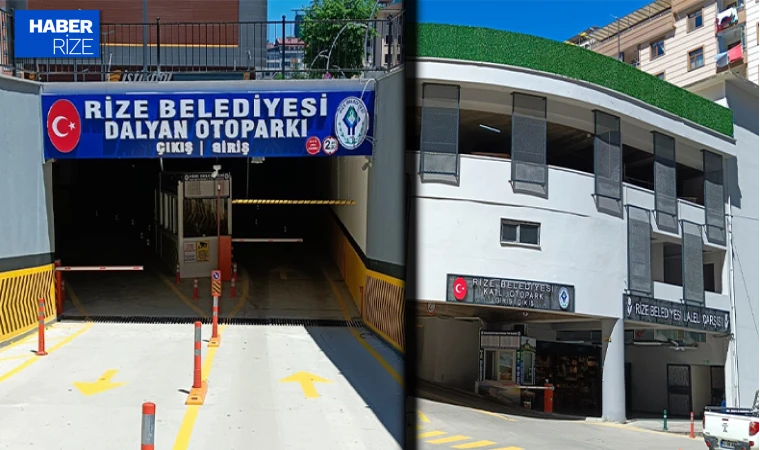 Rize'de İki Yeni Araç Otoparkı Hizmete Açıldı: Dalyan ve Laleli Çarşısı'nda Kapasite Artışı