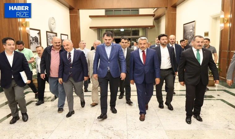 Çevre, Şehircilik ve İklim Değişikliği Bakanı Murat Kurum Rize'ye Geldi
