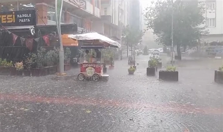 Diyarbakır’ı dolu ve şiddetli sağanak vurdu