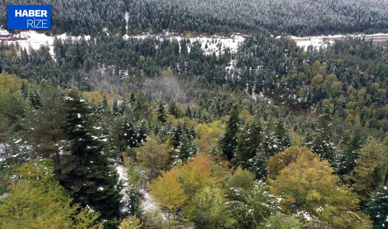 Kastamonu’da sonbahar ve kış aynı karede buluştu