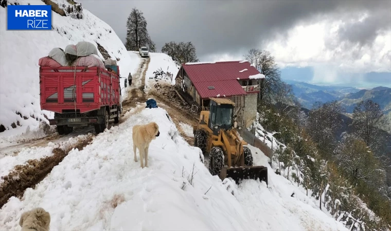 Rize’de kar nedeniyle yaylada mahsur kalan 6 kişi kurtarıldı