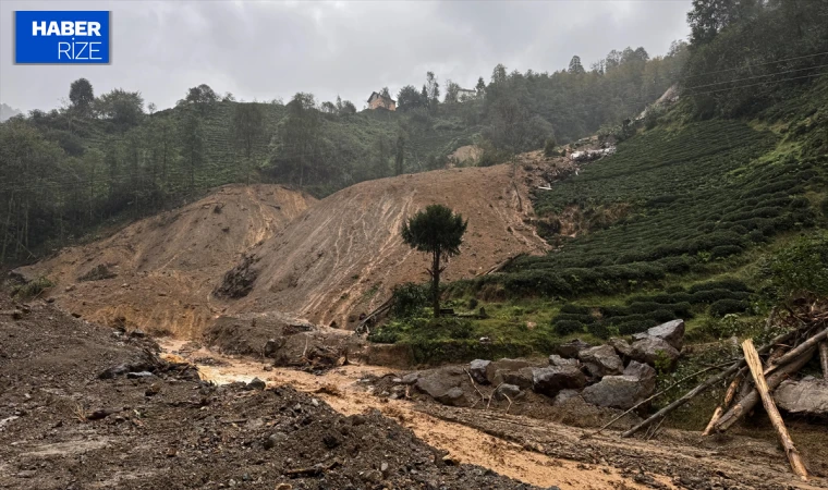 Rize'de sağanak hayatı olumsuz etkiledi