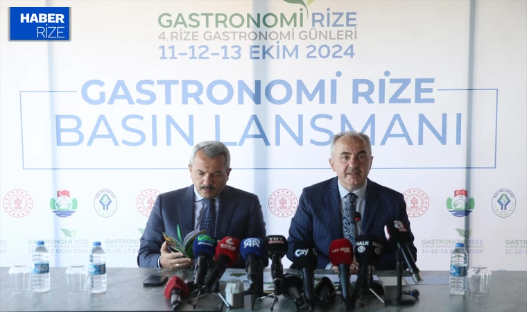 Rize’nin yöresel lezzetleri ”4. GastroRize Festivali” ile tanıtılacak