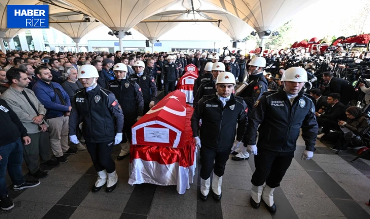 TUSAŞ çalışanı 4 şehit son yolculuğuna uğurlandı