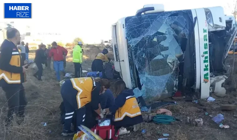 Yolcu otobüsü kaza yaptı: 6 kişi öldü, çok sayıda yaralı var