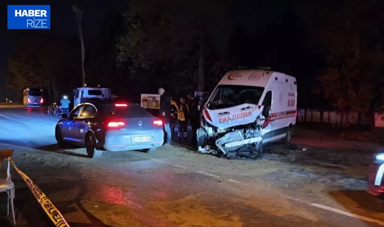 Ambulansın da karıştığı zincirleme kaza: 1 ölü, 3 sağlık çalışanı yaralı