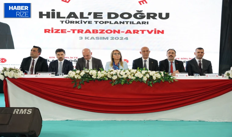 MHP’nin “Bir ve Birlikte Hilal’e Doğru Türkiye Toplantıları” Rize’de Gerçekleştirildi