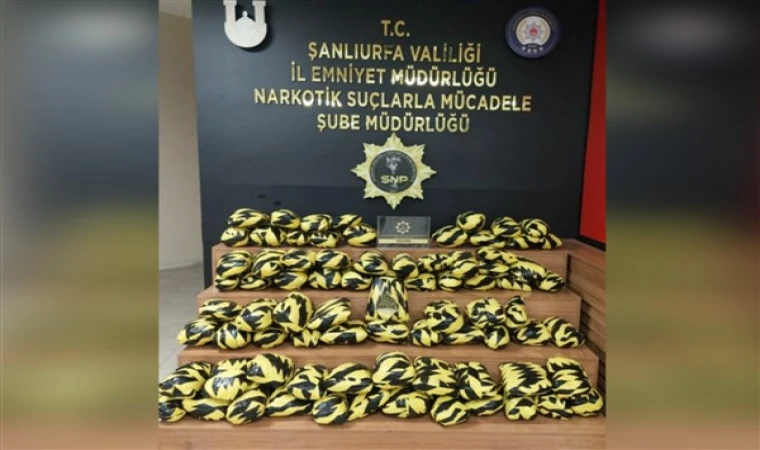 Şanlıurfa’da 55 kilo skunk maddesi ele geçirildi