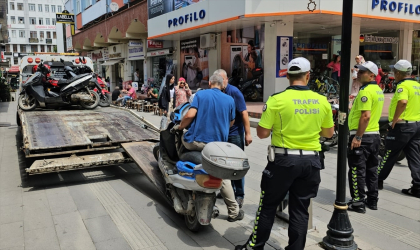 Çorum’da kurallara uymayan 11 motosikletliye 63 bin 959 lira ceza kesildi