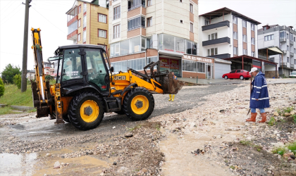 Ordu’nun Fatsa ilçesinde şiddetli yağış hasara neden oldu