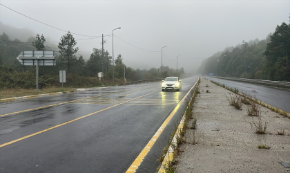 Bolu Dağı’nda sağanak etkili oldu