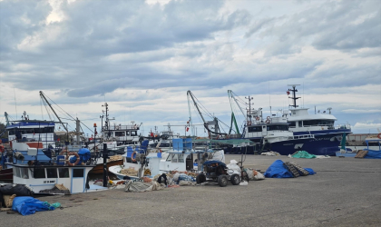 Samsun’da olumsuz hava koşulları nedeniyle balık tezgahları boş kaldı