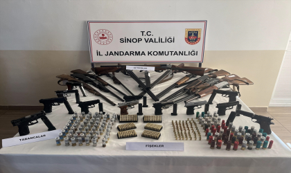 Sinop’ta silah ve mühimmat kaçakçılığı operasyonunda 11 şüpheli yakalandı