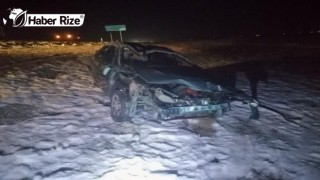 Şarampole devrilen otomobilin sürücüsü öldü