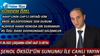 ŞENÖL ÖKSÜZ’ÜN SUNUMU İLE CANLI YAYIN