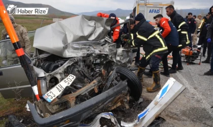 İki aracın çarpıştığı kazada bir kişi öldü 2 kişi yaralandı