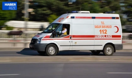 Rize'de park halindeki ambulansı kaçıran kişi Trabzon'da yakalandı