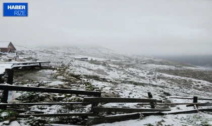 Rize ve Bayburt’un yüksek kesimlerine kar yağdı