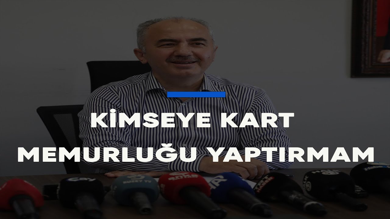 Rize Belediye Başkanı Rahmi Metin "Kimseye kart memurluğu yaptırmam"