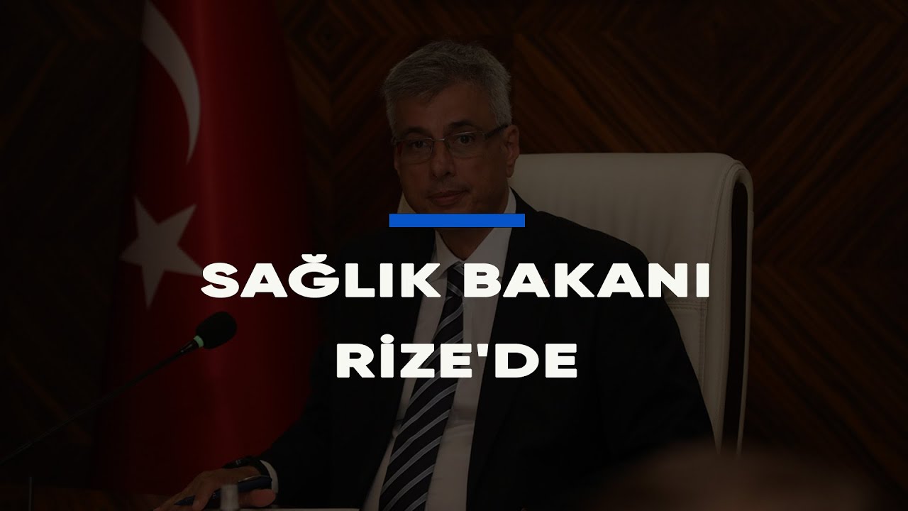 Sağlık Bakanı Kemal Memişoğlu, Rize'de konuştu